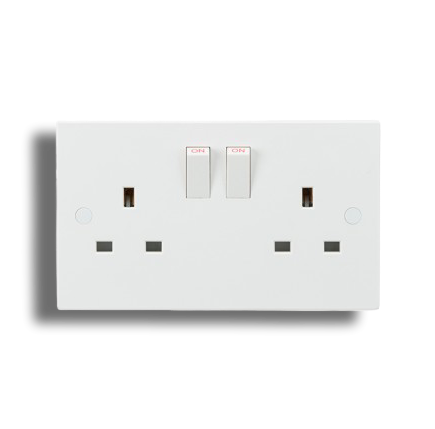 White Plastic Switches & Sockets